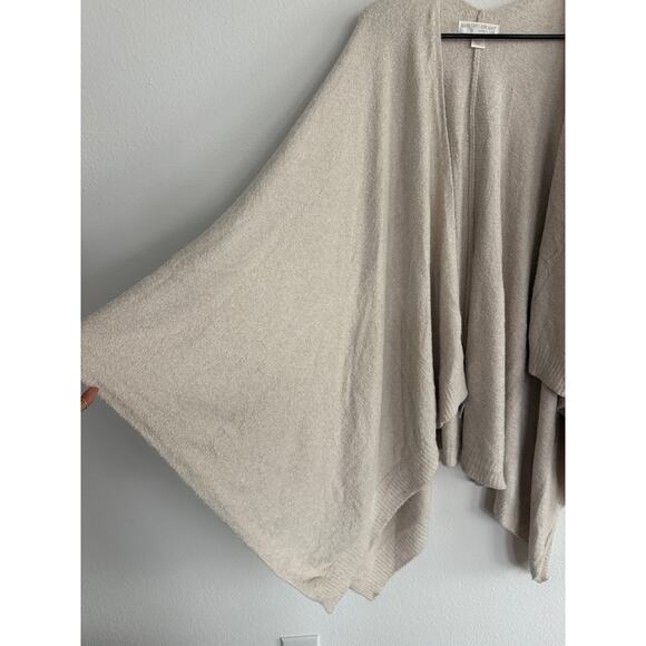 Barefoot Dreams Oatmeal Sweater Shawl - Picture 3 of 7